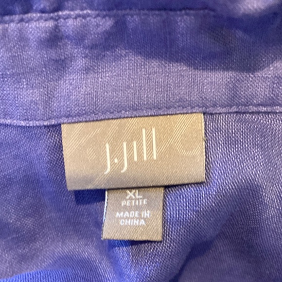 J Jill 100% Linen Button-Down / XL Petite - Picture 3 of 3